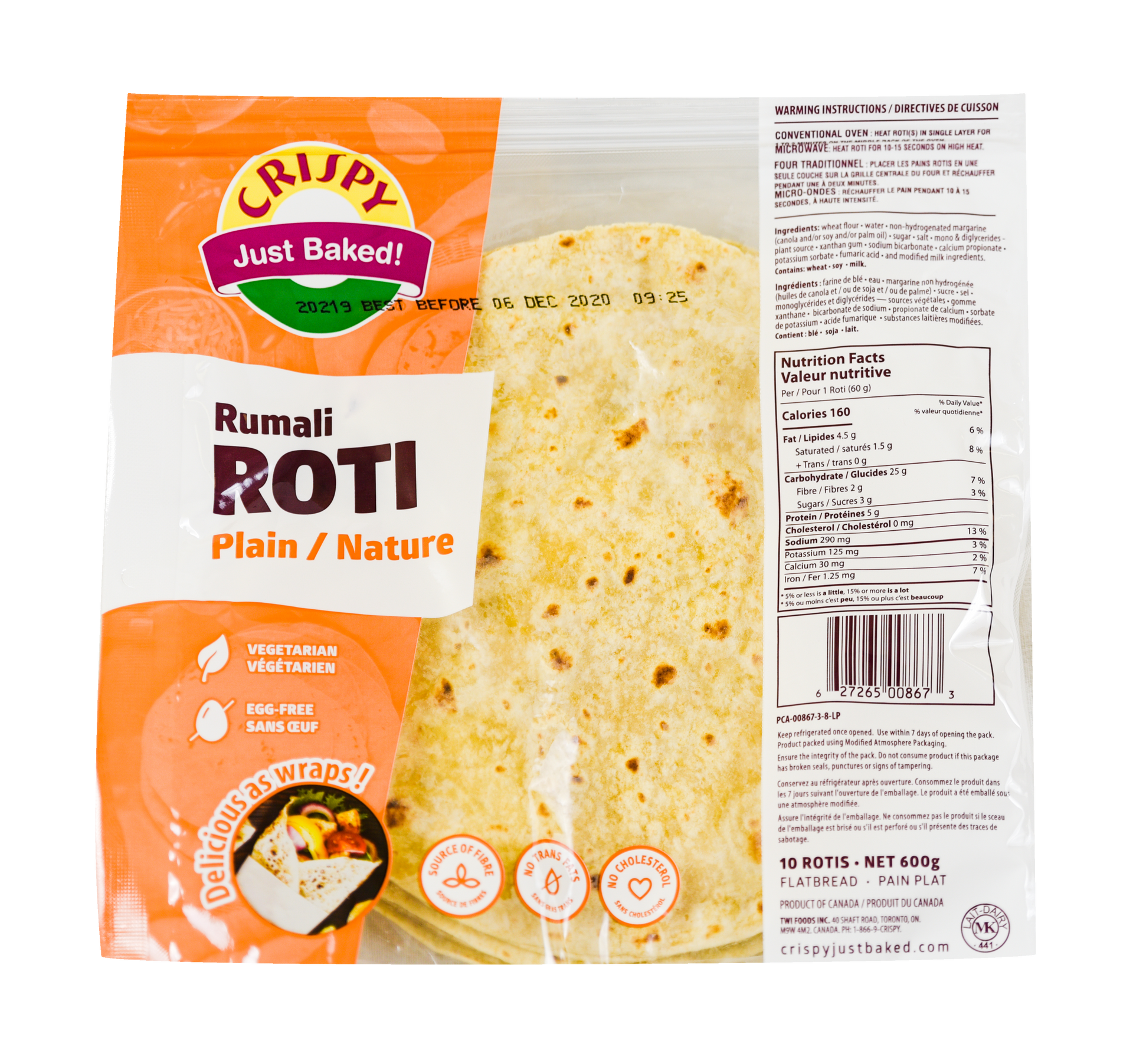 Crispy Rumali Roti 600g