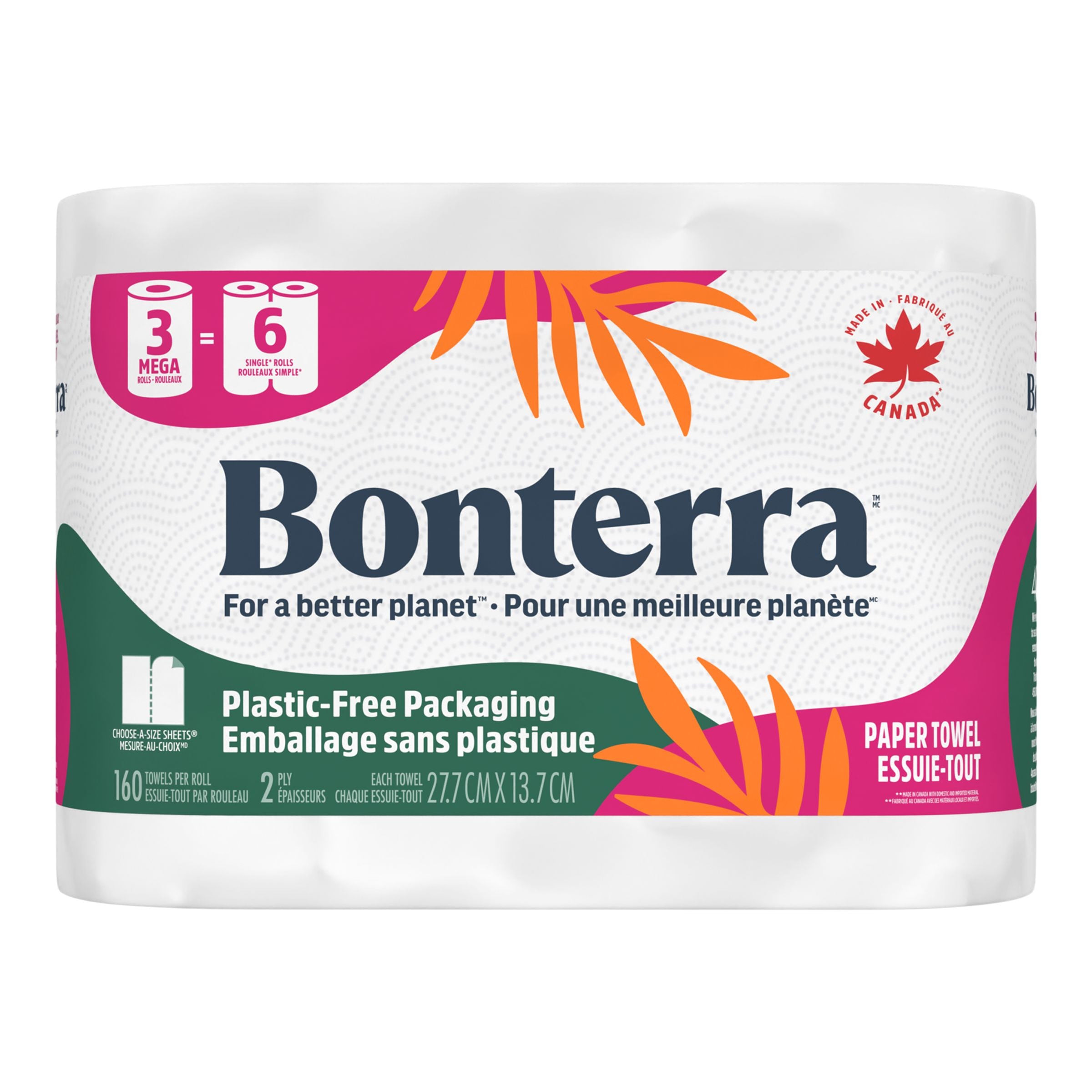 Bonterra Paper Towel 3pk