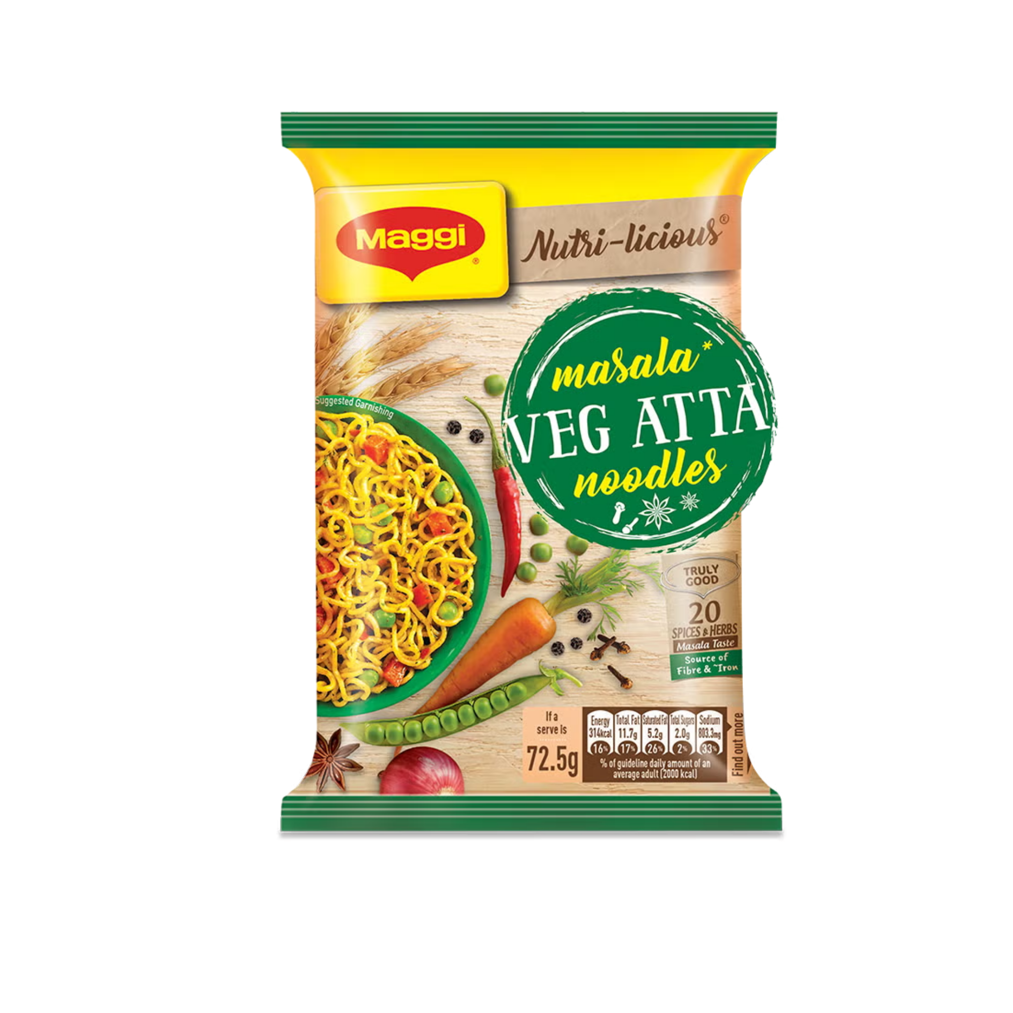 Maggi Masala Veg Atta Noodles